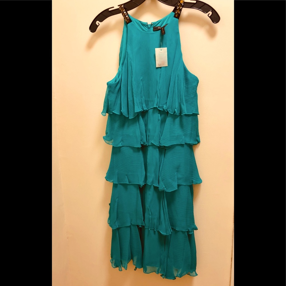 BCBG MAX AZRIA (New) Silk Tiered Dress